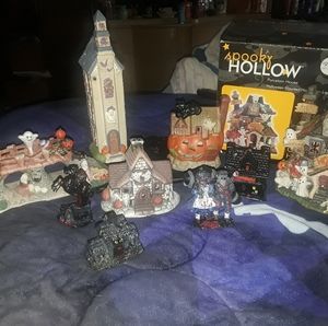Halloween Village/People Decor Lot